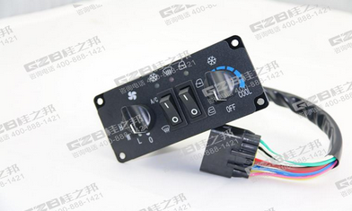 柳工908D、906D挖掘機(jī)空調(diào)控制面板DC12V/KLG03J-017，柳工挖掘機(jī)原廠配件,桂之邦挖機(jī)配件批發(fā)