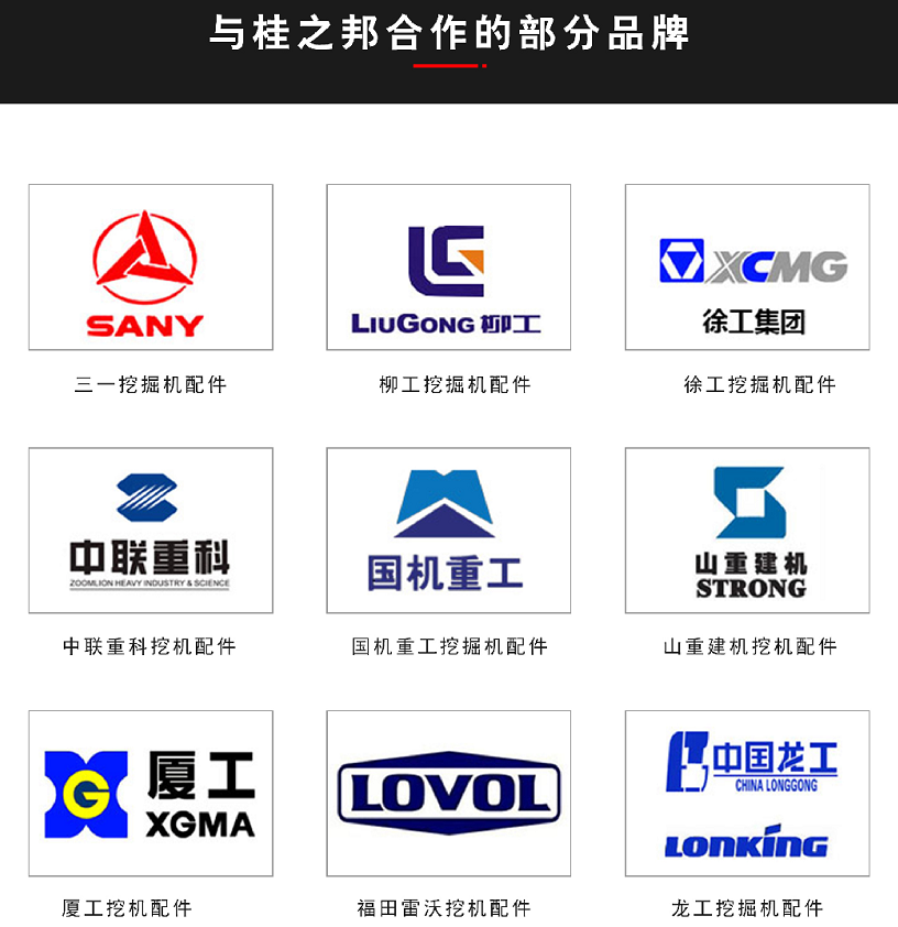 龍工挖掘機(jī)配件